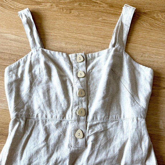 Urban Outfitters Avalon Linen Button-Front Mini Dress - Picture 5 of 11